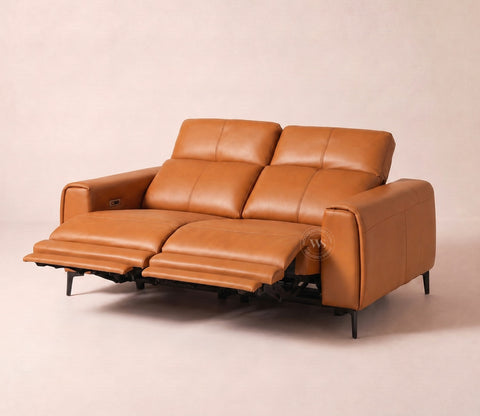 Blacksburg Luxe Electric Recliner 3 Seater Sofa (Urban Tan)