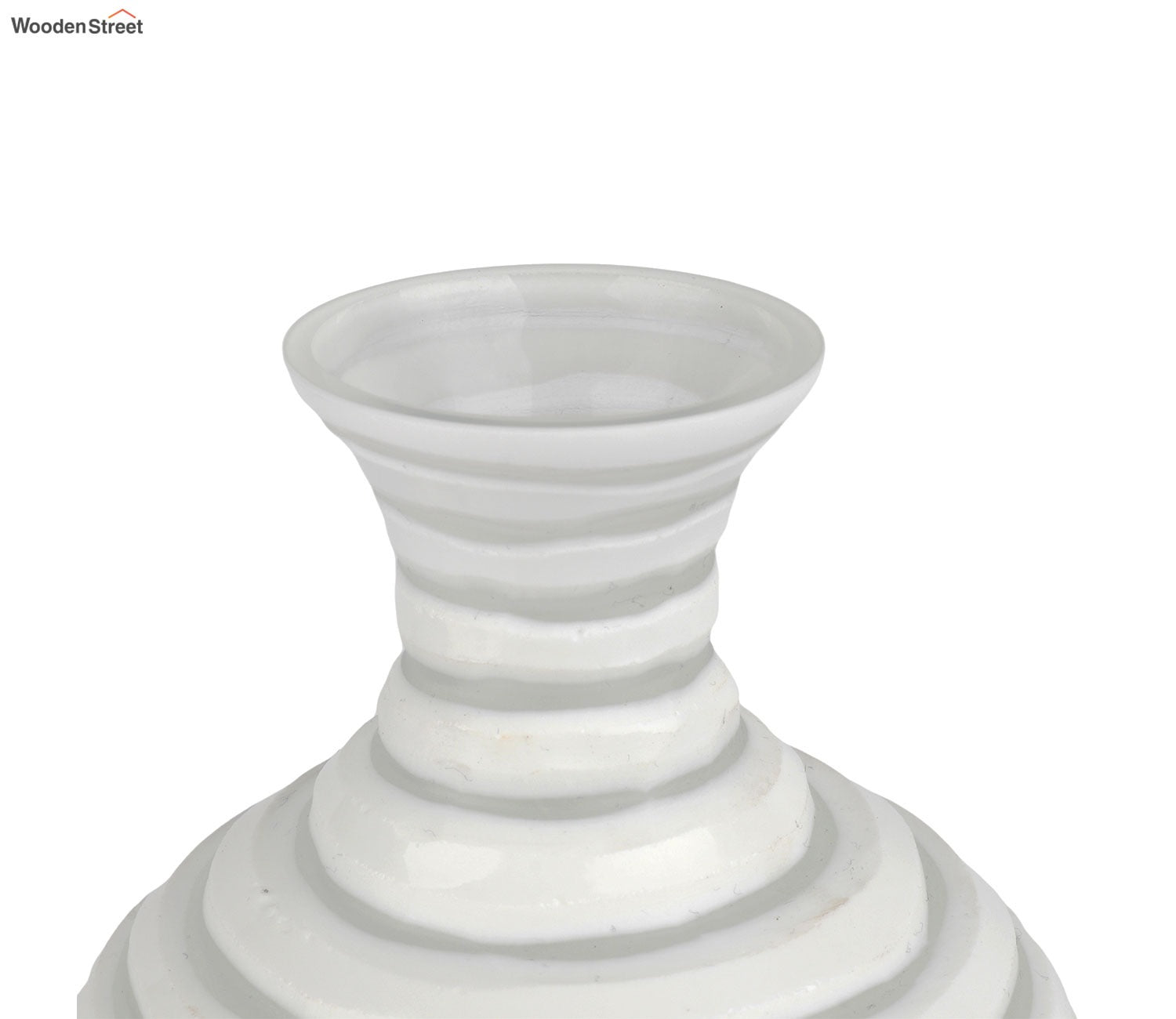 Petal Nest Vase Glass (White)