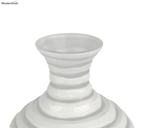 Petal Nest Vase Glass (White)