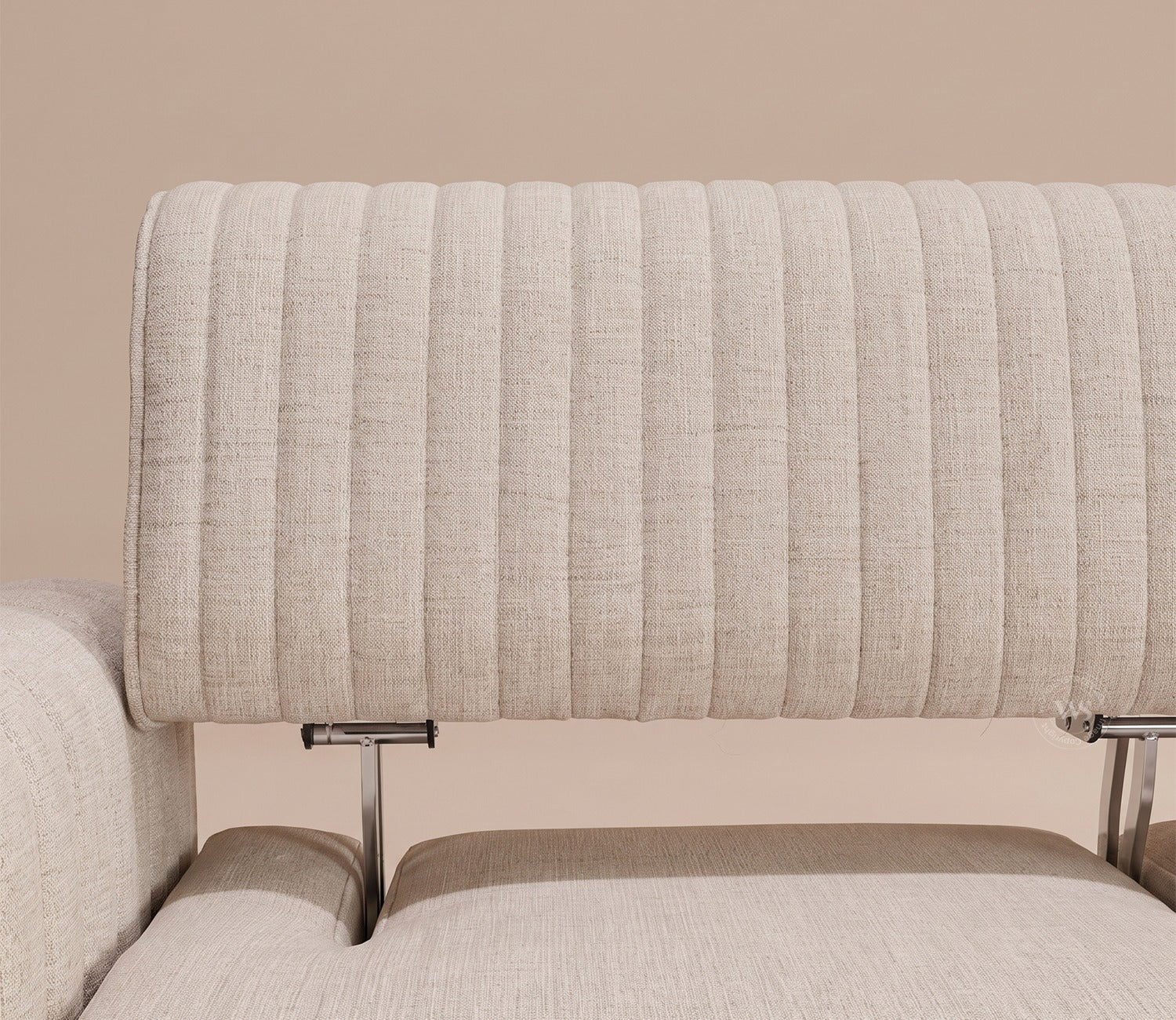 Lorenz 3 Seater Lounger Sofa With Tilt Adjust Headrest (Cotton, Jade Ivory)