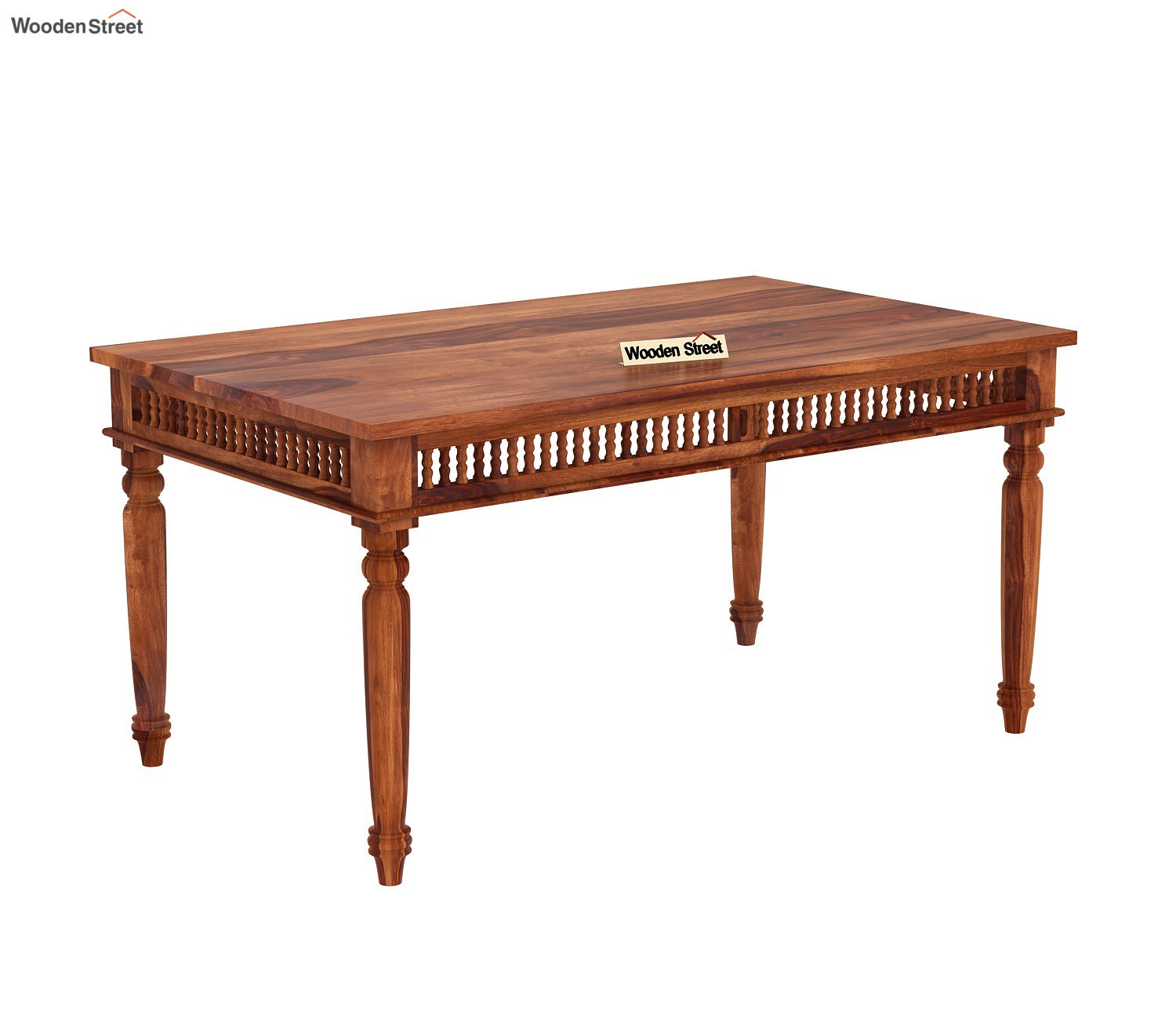 Alanis 6 Seater Dining Table (Honey Finish)