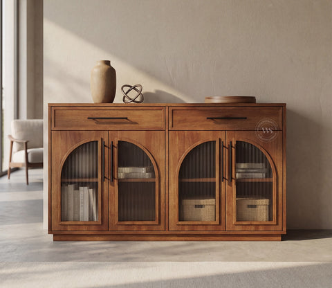Nyrah Mango Wood Cabinet (Teak Finish)