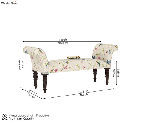 Paloma Bench (Cream Robins)