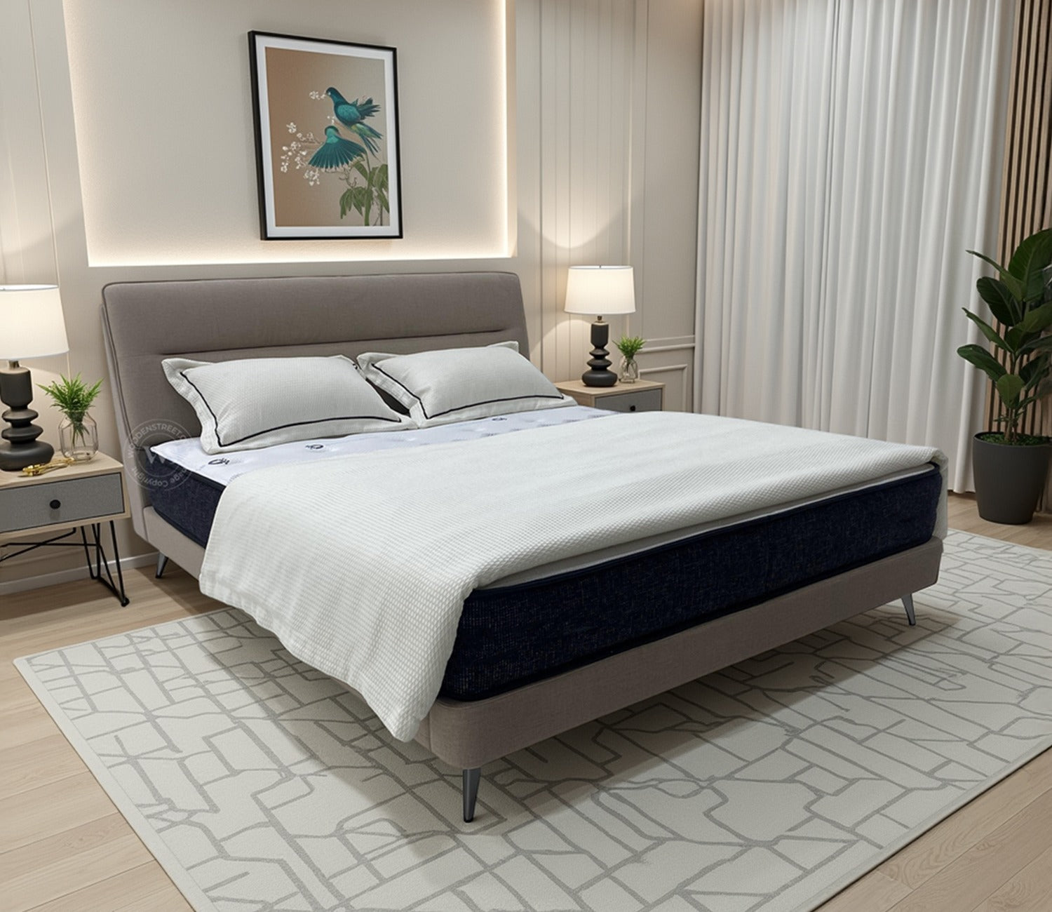 Koza Fabric Bed (Queen Size)