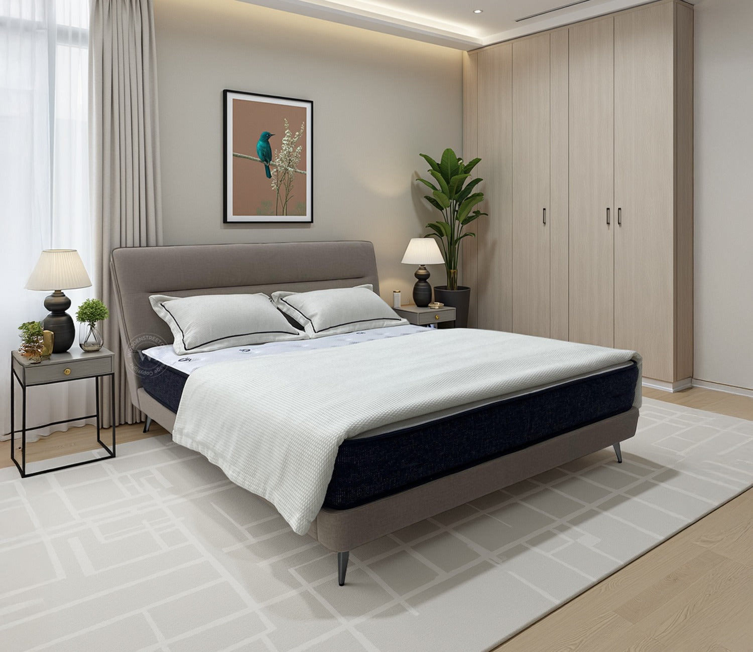Koza Fabric Bed (Queen Size)