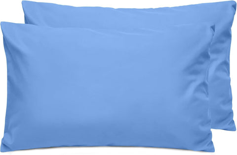 LINENCART 2 Pack Standard Size Pillow Cases, 1200TC Brushed Microfiber Super Soft Pillowcases with Envelope Closure, Wrinkle, Fade and Stain Resistant Pillow Covers, 48x74cm - Dark Grey
