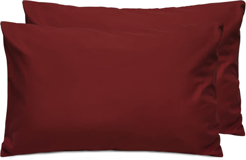 LINENCART 2 Pack Standard Size Pillow Cases, 1200TC Brushed Microfiber Super Soft Pillowcases with Envelope Closure, Wrinkle, Fade and Stain Resistant Pillow Covers, 48x74cm - Dark Grey