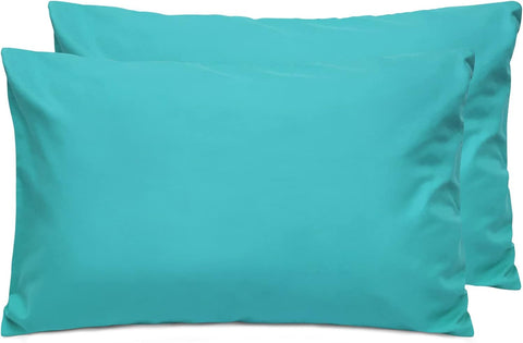 LINENCART 2 Pack Standard Size Pillow Cases, 1200TC Brushed Microfiber Super Soft Pillowcases with Envelope Closure, Wrinkle, Fade and Stain Resistant Pillow Covers, 48x74cm - Dark Grey