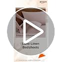LANE LINEN Bedsheets for Single Bed - 100% Organic Cotton Flat Sheet Set, Soft Breathable Fabric, Oeko-TEX Certified, Comfortable Single Bedsheet with Pillow Cover - Sepia Rose