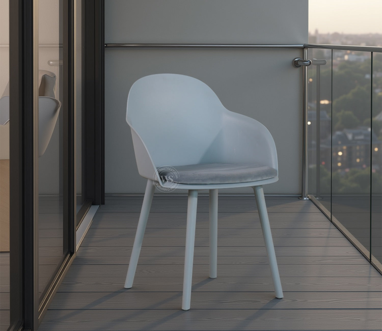Nuvola Premium Outdoor Chair (Light Blue)