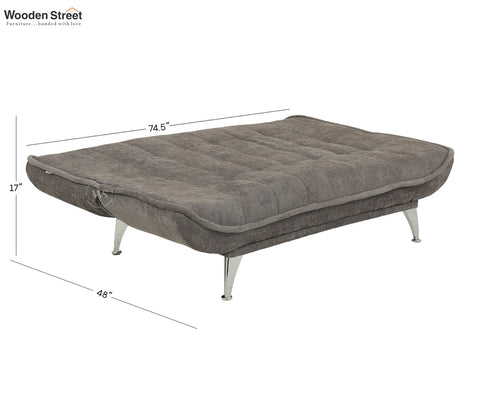 Bastion Premium Upholstery Fabric Sofa cum Bed (Grey)