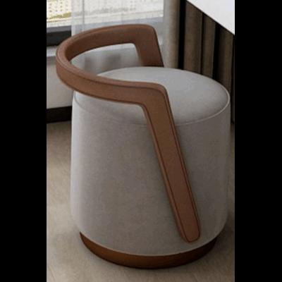 Trueliving Classy Wood Brown Table Stool (Stool H 18 x W 16 x D 14)