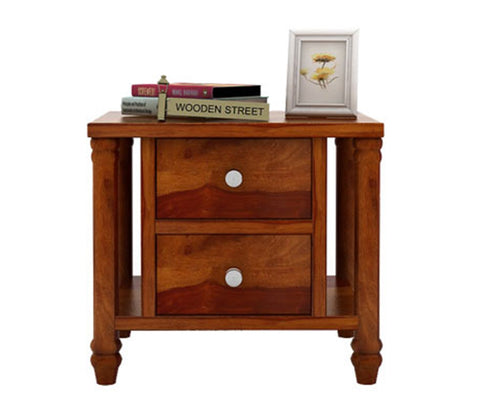 Ornat Bedside Table (Honey Finish)