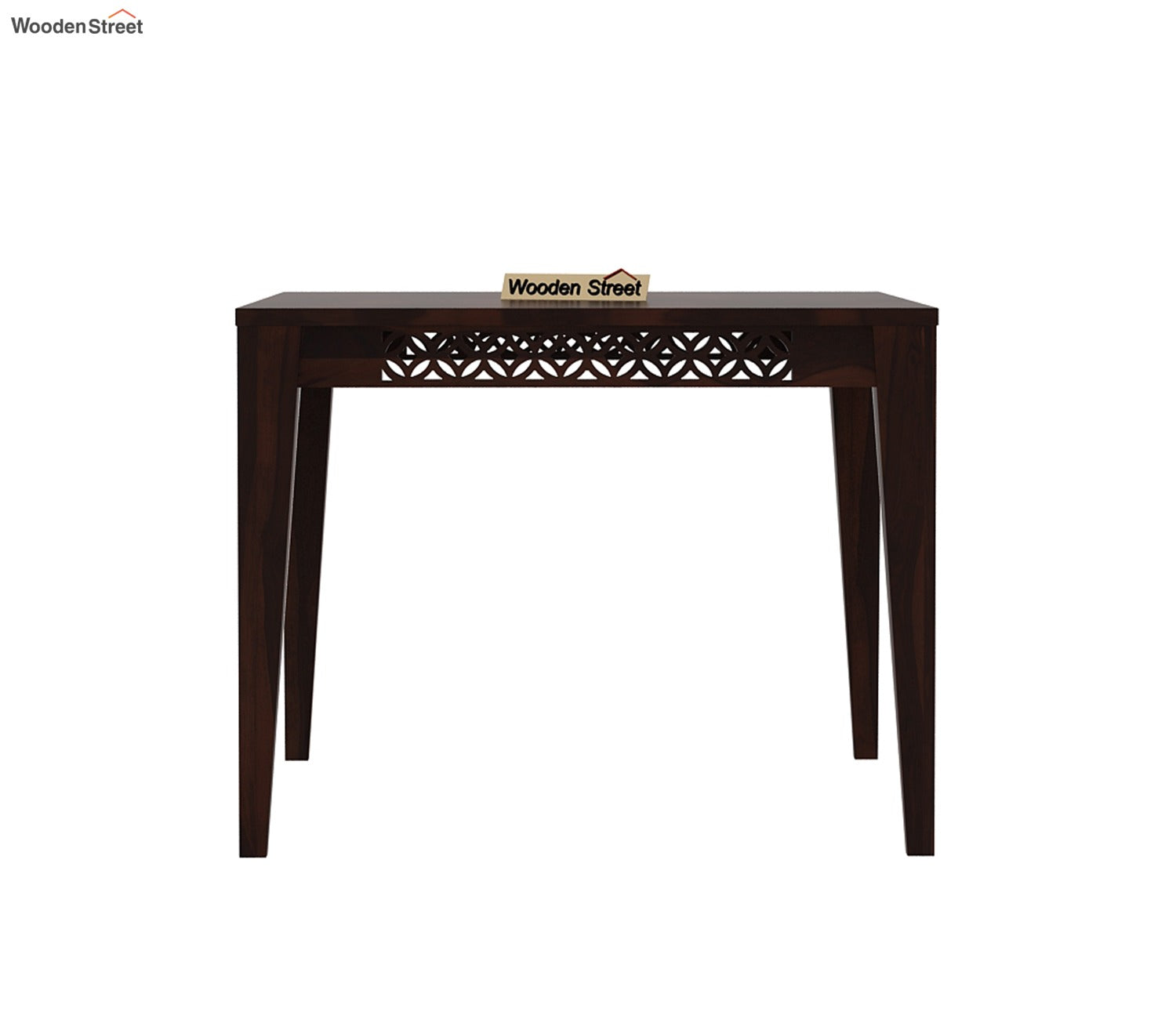 Cambrey 4 Seater Dining Set with Cushioned Chair (Walnut Finish)