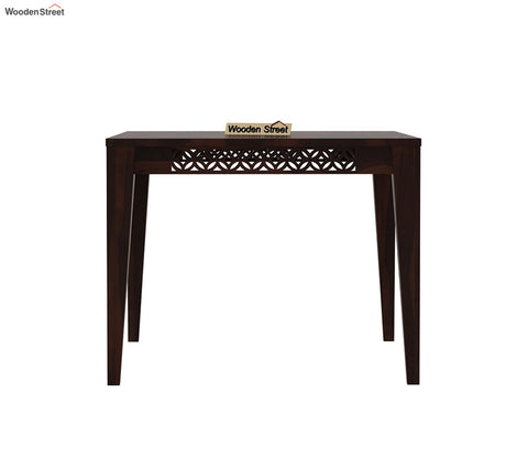 Cambrey 4 Seater Dining Set with Cushioned Chair (Walnut Finish)
