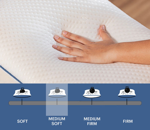 Moonmist Memory Foam Orthopedic Pillow (Medium Size, Set of 4)