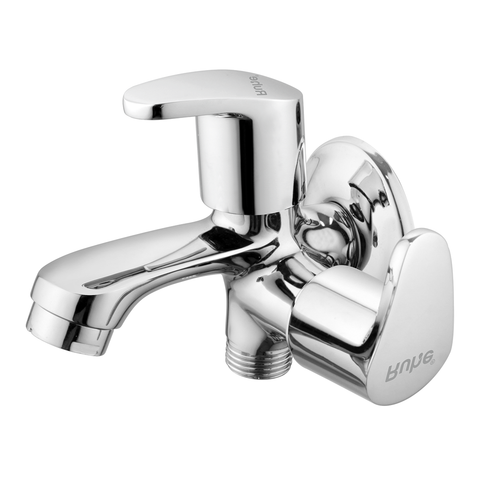 Trueliving Flora Vela Two Way Bib Tap Brass Faucet (Double Handle)20 Inches