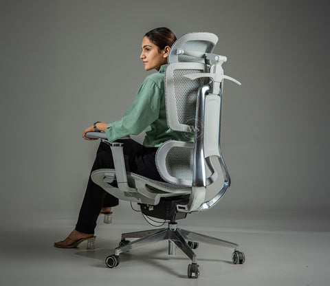 Bezus Ergonomic High Back Mesh Office Chair (Grey)