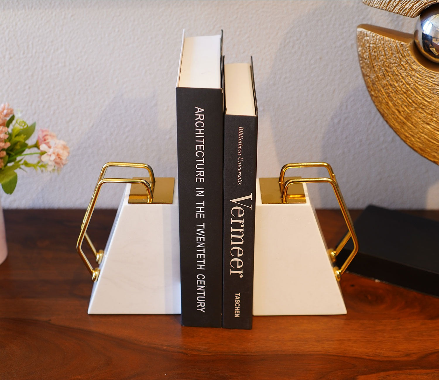 White Mania Marble Book End