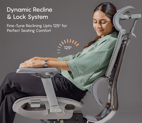Bezus Ergonomic High Back Mesh Office Chair (Grey)