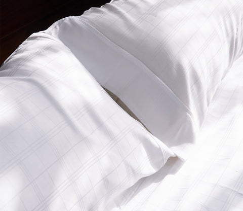 Vegan Dobby Organic Bamboo King Size Bed Sheet with 2 Pillowcases (Ivory)