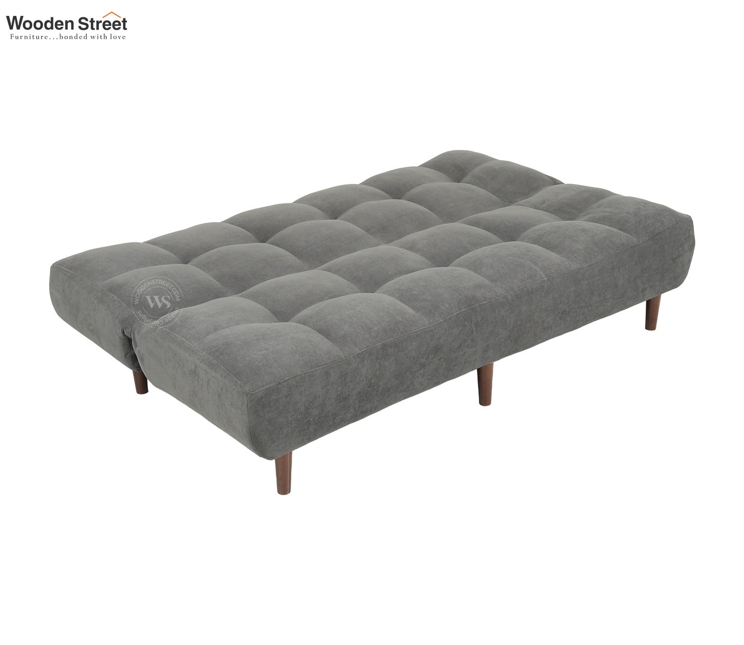 Castello Premium Upholstery Fabric Sofa cum Bed (Grey)