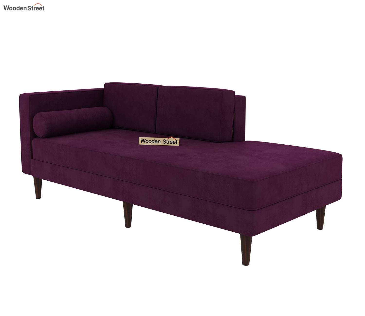 Michael Chaise Lounge (Velvet, Mulberry Pink)