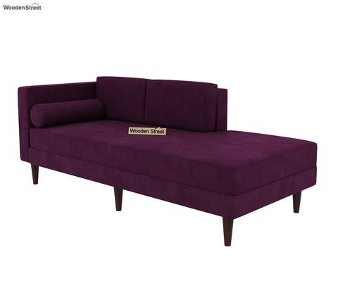 Michael Chaise Lounge (Velvet, Mulberry Pink)