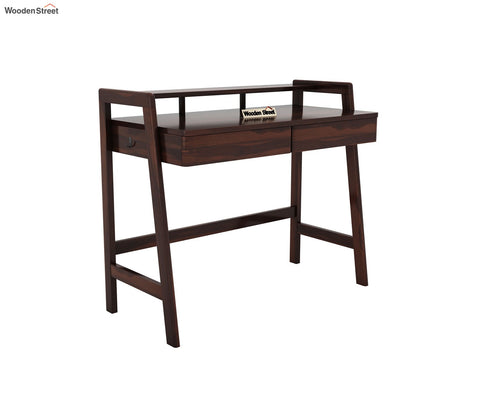 Aurelia Sheesham Wood Study Table (Walnut Finish)