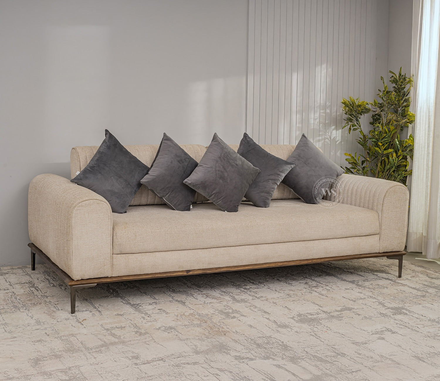 Cupid Velvet Cushion Cover - Pack of 5 (16 x 16 Inches, Graphite Grey)