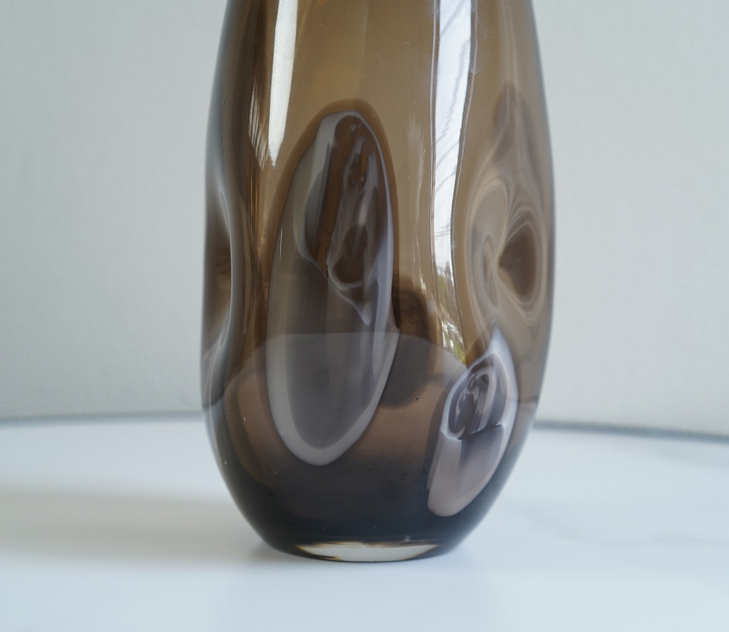 Flora Brown Glass Vase