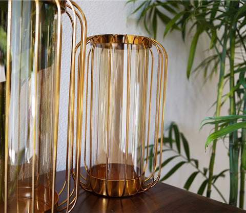 Lush Dome Vase (L, Gold)