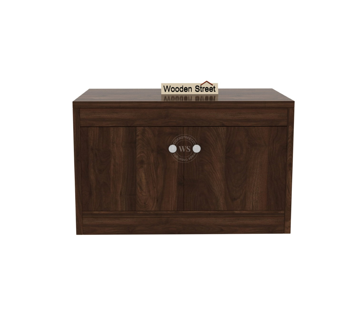 Anton Engineered Wood Shoe Rack without Cushion (Columbian Walnut Finish)