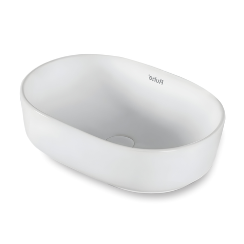 Trueliving_Virgo Table Top Wash Basin (White) 48D x 48W x 13.5H Centimeters