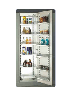 Trueliving_ARENA PANTRY (SOFT CLOSE FRAME) 6 Ft 3 Inch to 7 Ft Dark