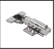Trueliving_CLIP ON  Silver HINGES 2D MS SS (SOFT CLOSE) ECO *0 crank