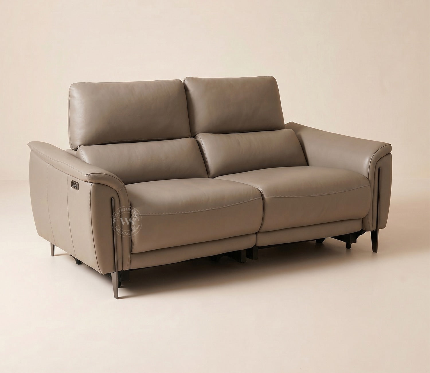 Dennis Luxe Electric Recliner 2 Seater Sofa (Urban Beige)