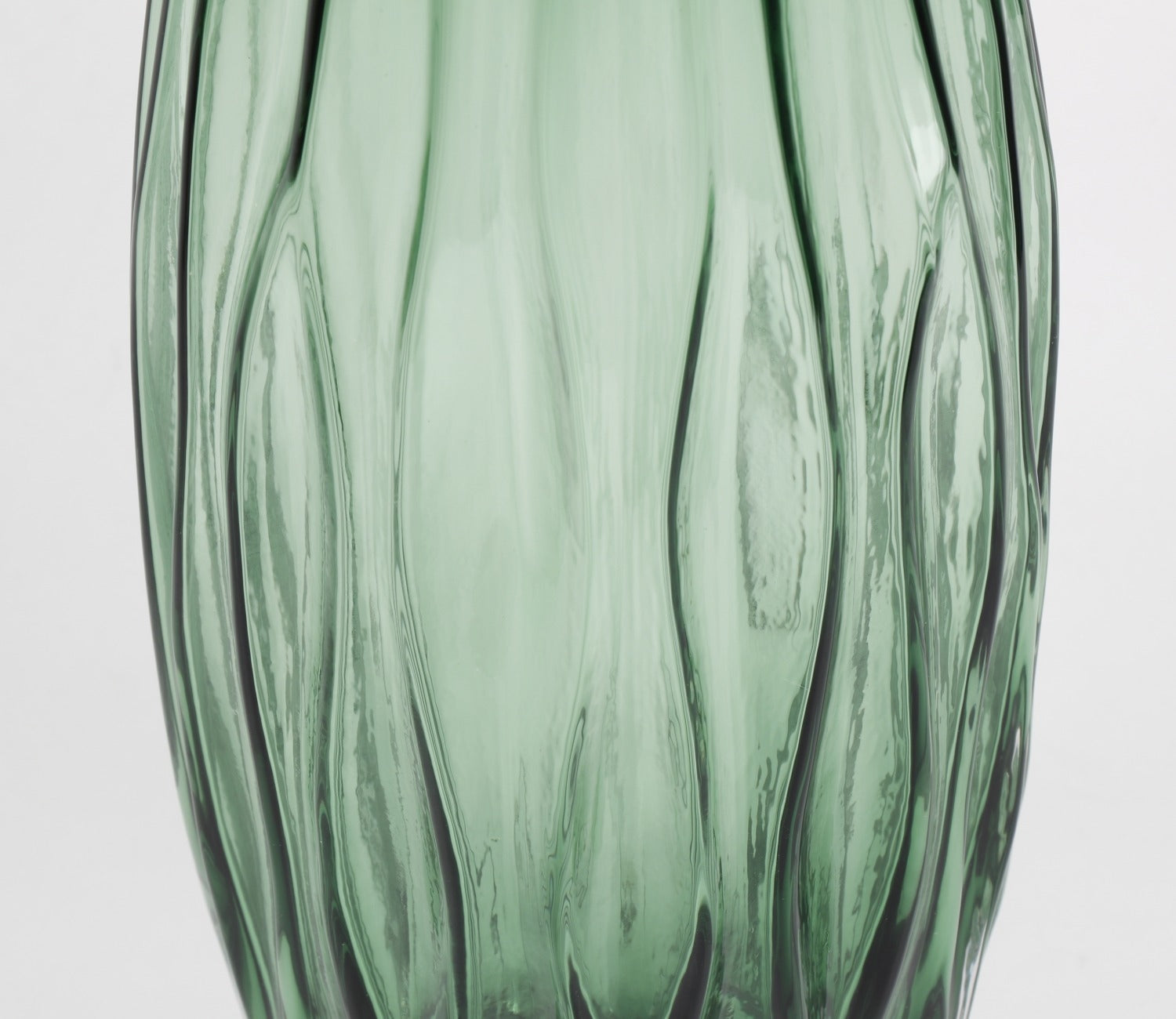 Greenwish Diamnond Textured Vase (Dark Green, L)