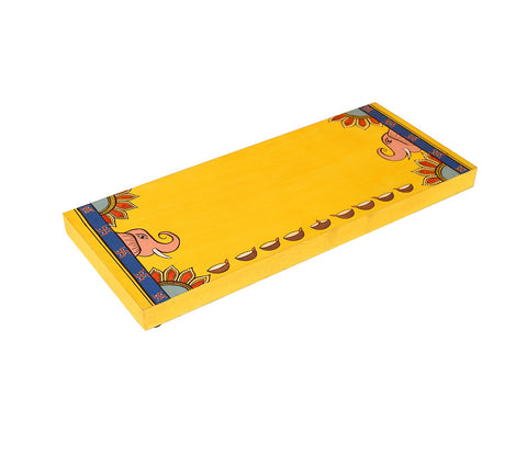 Laxmi Ganesh Yellow Puja Chowki