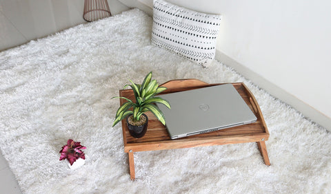 Ivory Soft Shaggy Carpet - 6 x 4 Feet