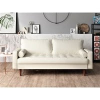 Trueliving Luxurious Light Three Seater Sofa Leather Finish H 36" x W 80" x D 34"