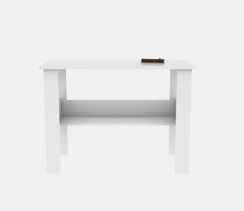 Brook Engineered Wood Study Table (Frosty White Finish)