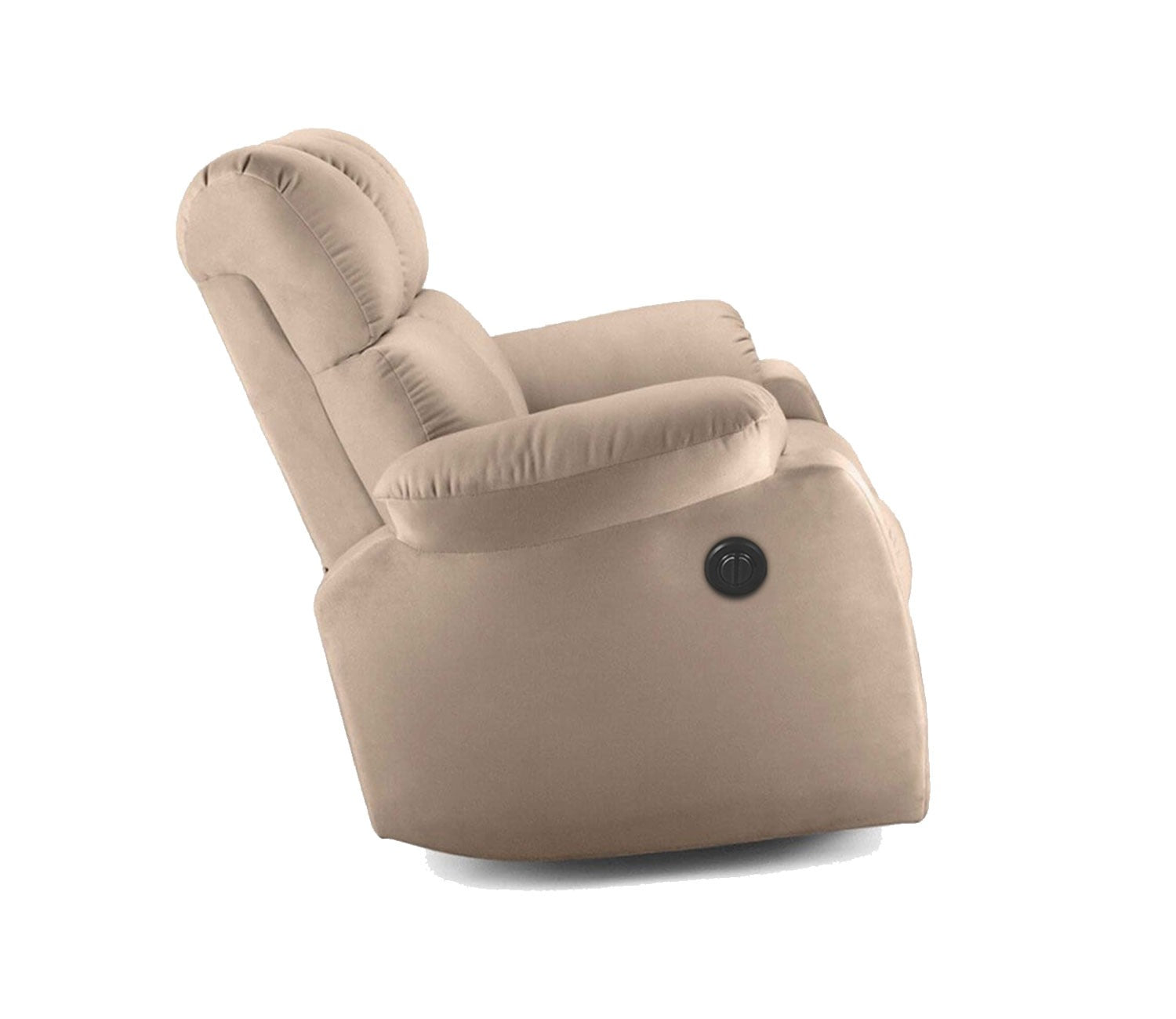 Valios Fabric 1 Seater Motorized Recliner Chair (Beige)