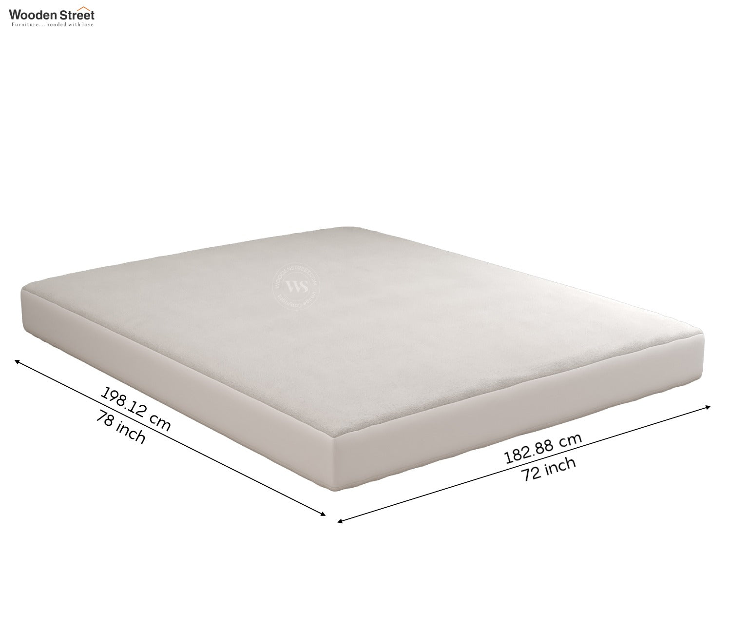 Featherix Cotton Feel Terry Ultra Soft Breathable Hypoallergenic Waterproof Mattress Protector King Size (White, 78 x 72)