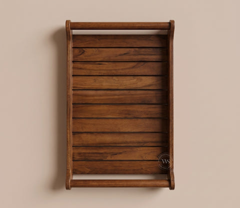 Cruiser Mango Wood Handcrafted Rectangular Serving Tray (Medium)