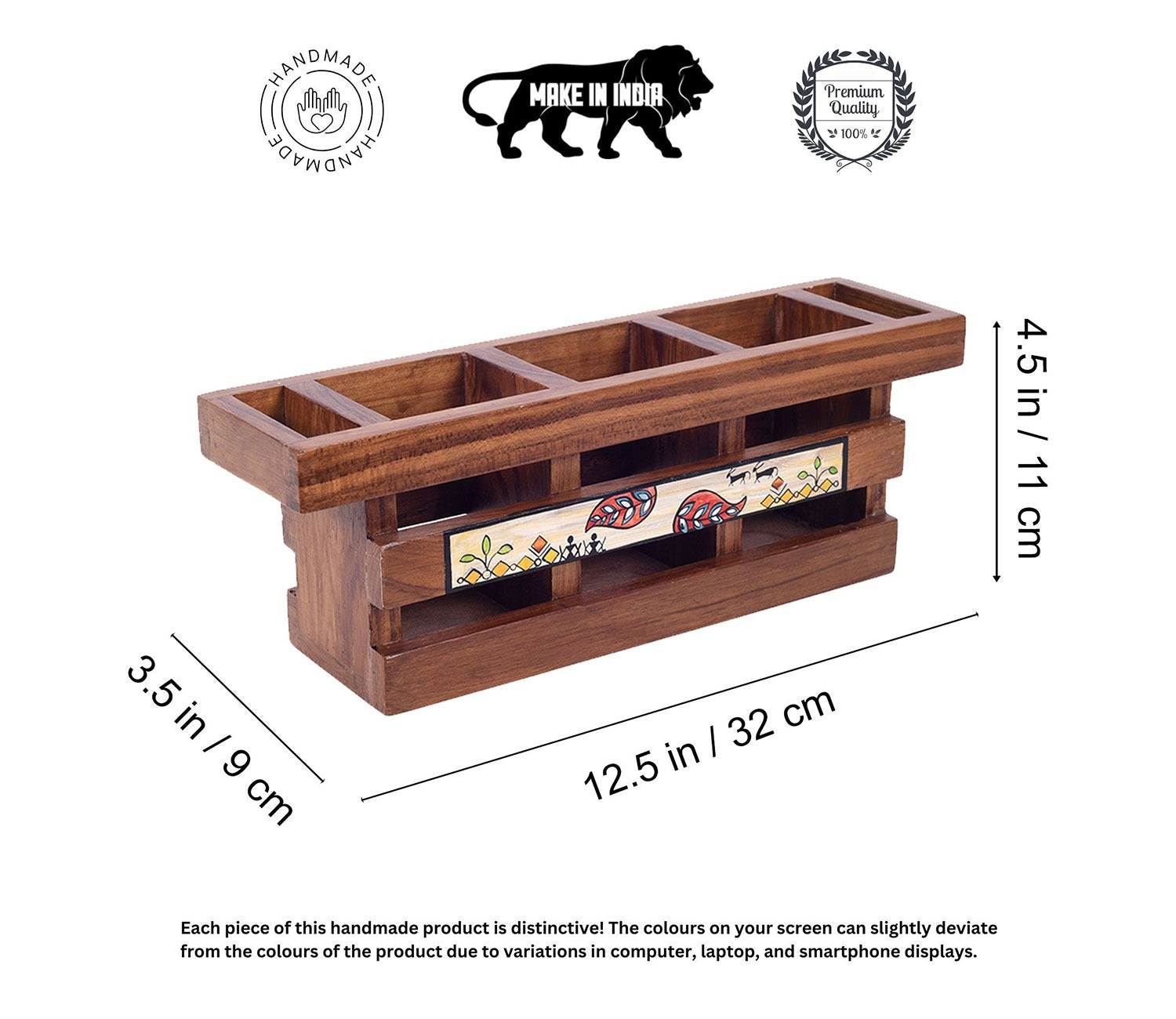 Handcrafted Flora Cutlery Storage Box
