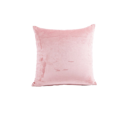 Beaded Velvet Cushion Covers - Set of 2 (Peach, 18 x 18 inch)