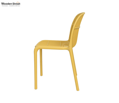Barrova All-Weather Outdoor Chair in Durable PP (Yellow)