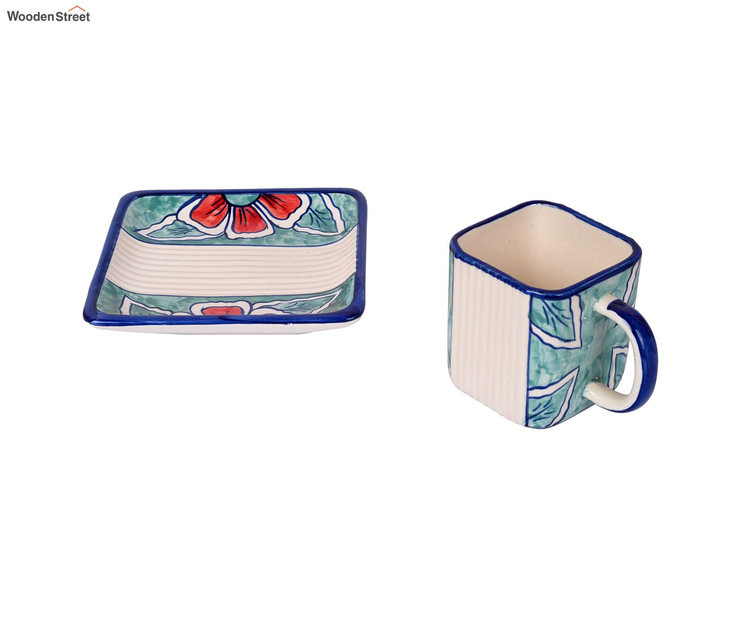 Artic Flowers of Ecstasy Cup and Saucer (Set Of 4)