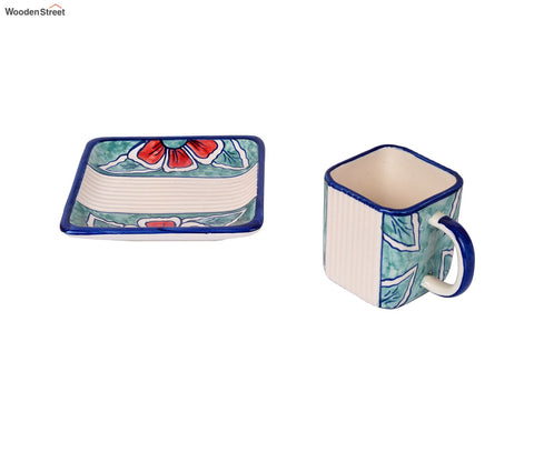 Artic Flowers of Ecstasy Cup and Saucer (Set Of 4)